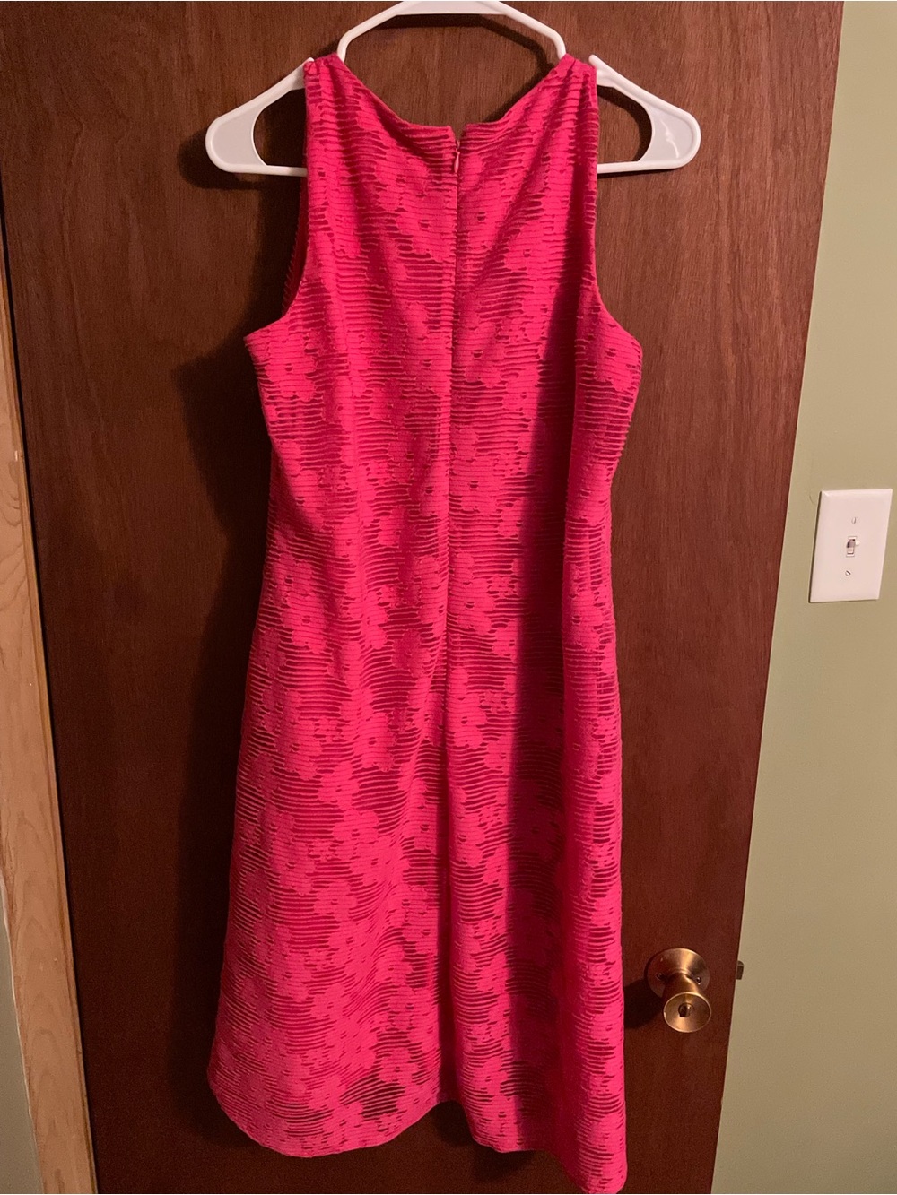 Nine West Hot Pink Textured Dress - Picture 7 of 7